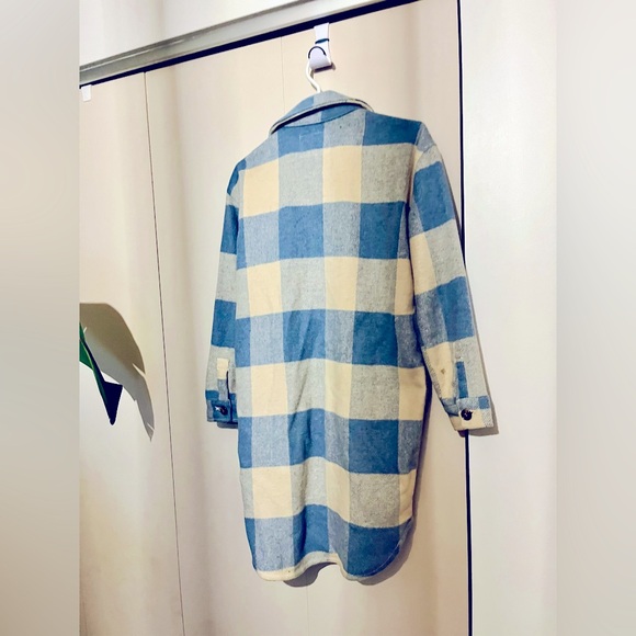 Long Plaid Shacket - Picture 2 of 3
